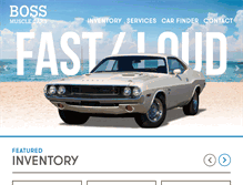 Tablet Screenshot of bossmusclecars.com
